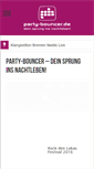 Mobile Screenshot of party-bouncer.de