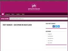 Tablet Screenshot of party-bouncer.de